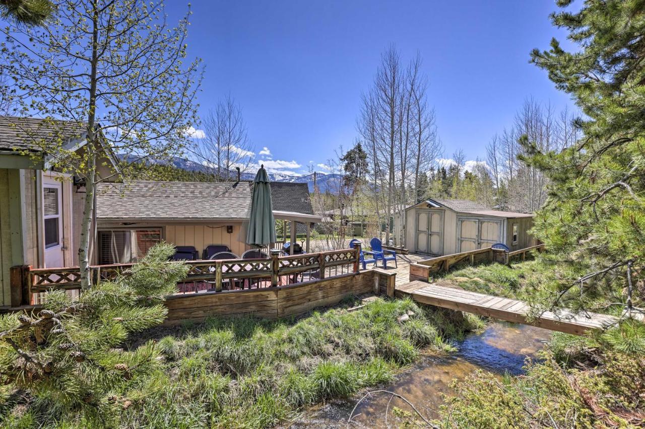 Grand Lake Home Fireplace, Deck And Mountain Views Exterior foto